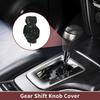 Automotive Manual Gear Shift Knob Cover Green Black Polyester Hoodie Style