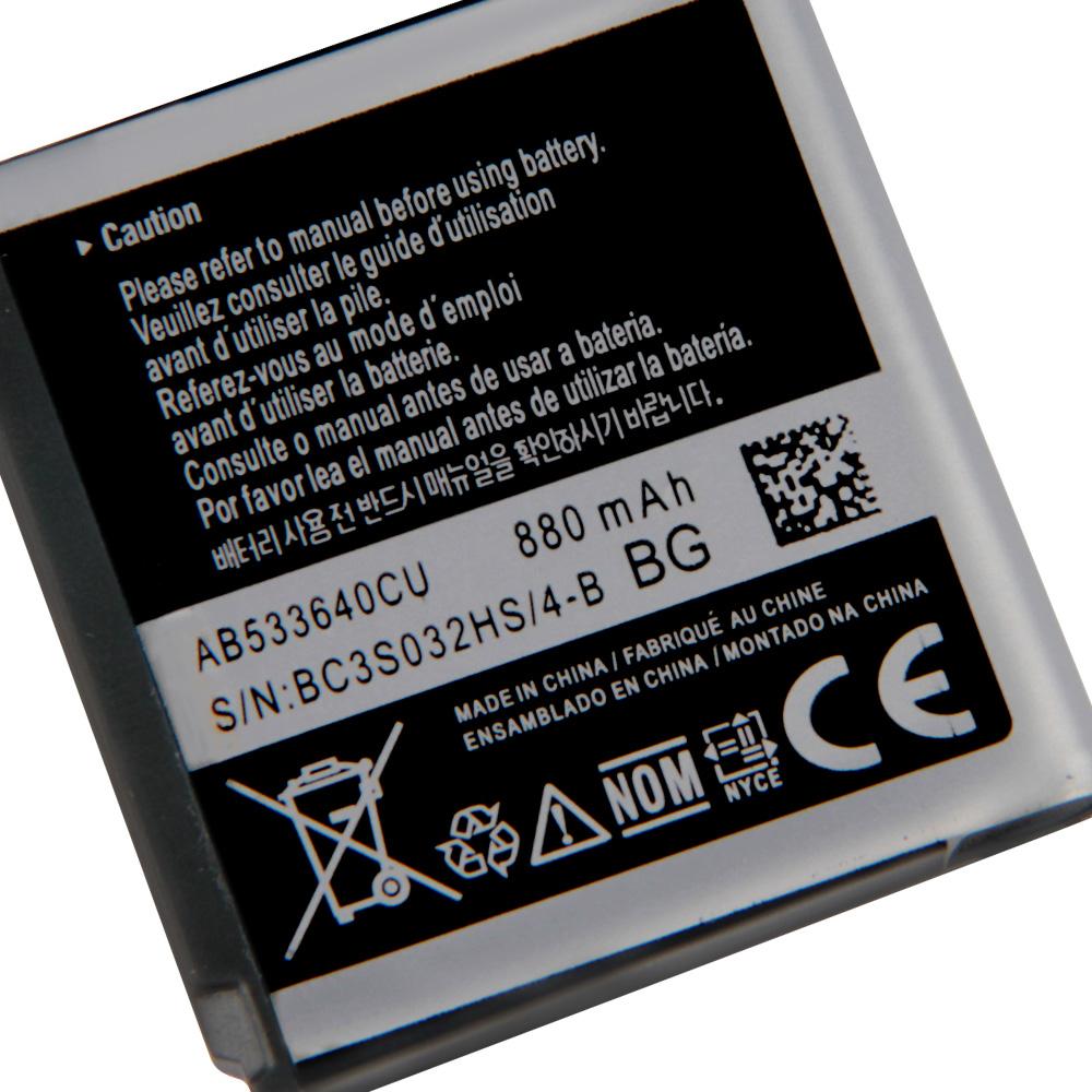 Originaler Ersatzakku AB533640CU AB533640CC AB533640CK AB533640CE Für Samsung C3110 G400 G500 F469 G600 G608 J638 F330 F338 S3600i 880mAh