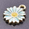 20 Pcs Little Daisy Pendant Metal Flower Pendant Charm Fashion Jewelry DIY Accessories for DIY Necklace Bracelet Earring