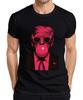 Politician Satire Pop Art Caricature Bubble Gum Bubble Retro Suit Men's T-Shirt