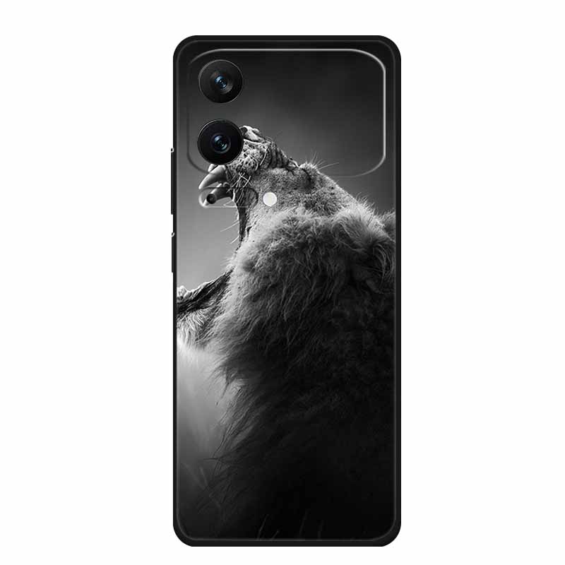 For Xiaomi 17 Pro 2025 Phone Case Fashion Flowers Black Silicone TPU Soft Coque For Xiaomi Mi 17 Pro Max Back Cover Case Shell