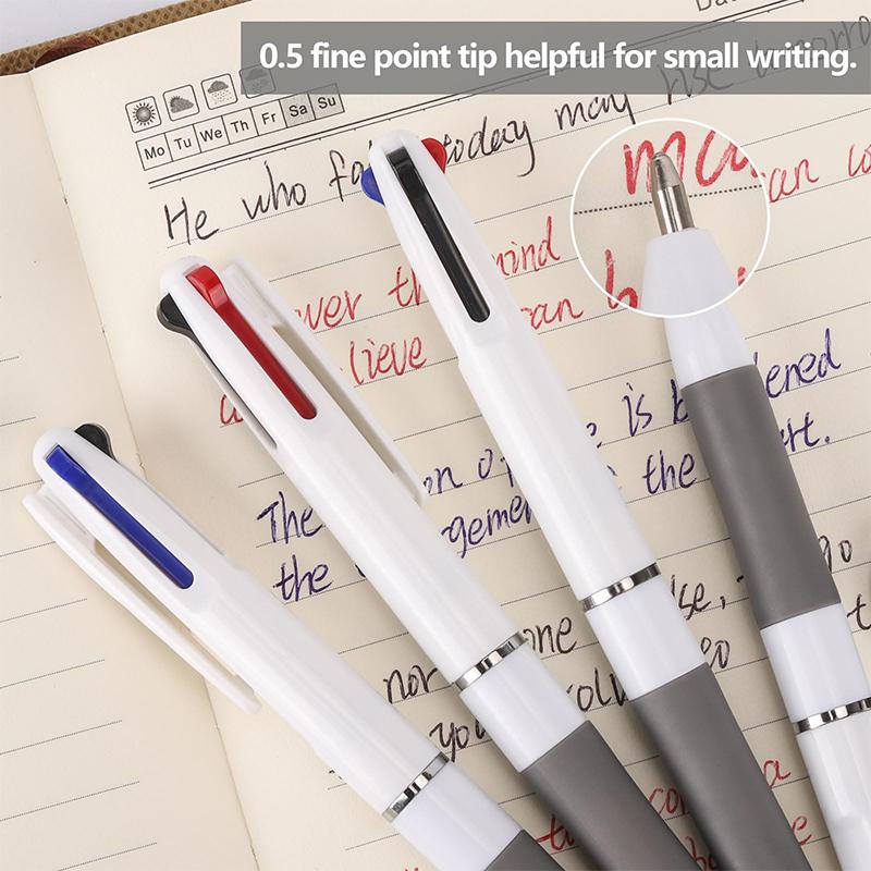 50Pcs 3-in-1 Multicolor Pen 3-Color Retractable Ballpoint Pens