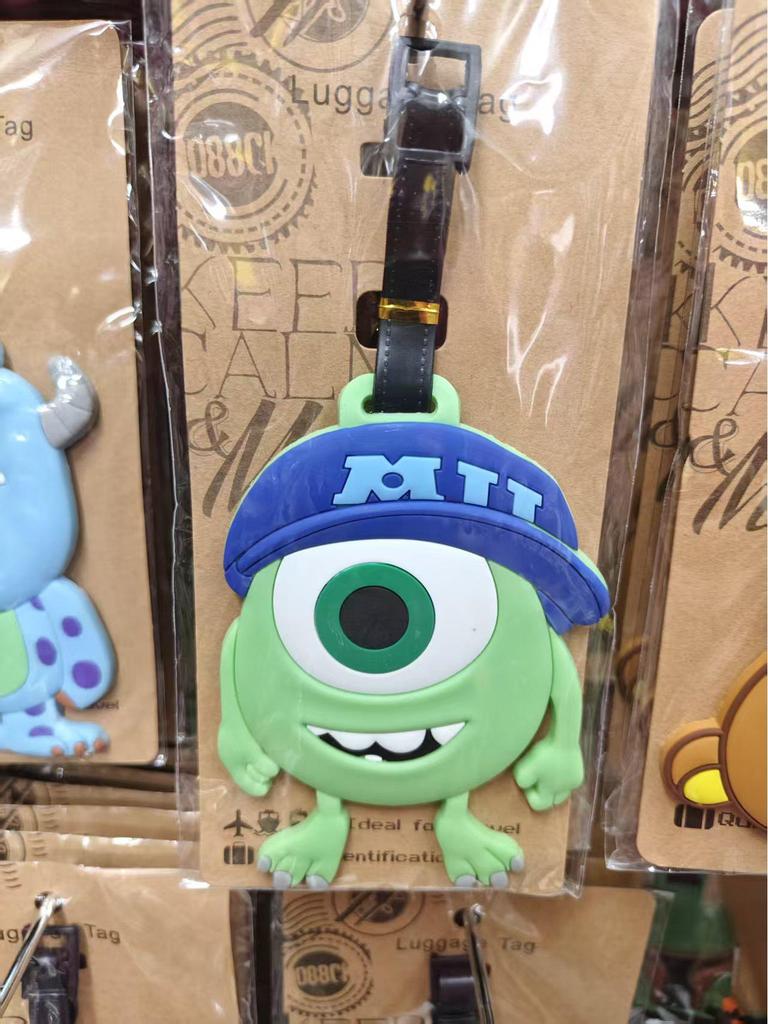Pixar Auta Roztomilý Kreslený Měkký Gumový Štítek na Zavazadlo