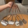Long Handle Cooking Kitchen Stir Fry Spoon Stainless Steel Frying Spatula  Kitchen Tools