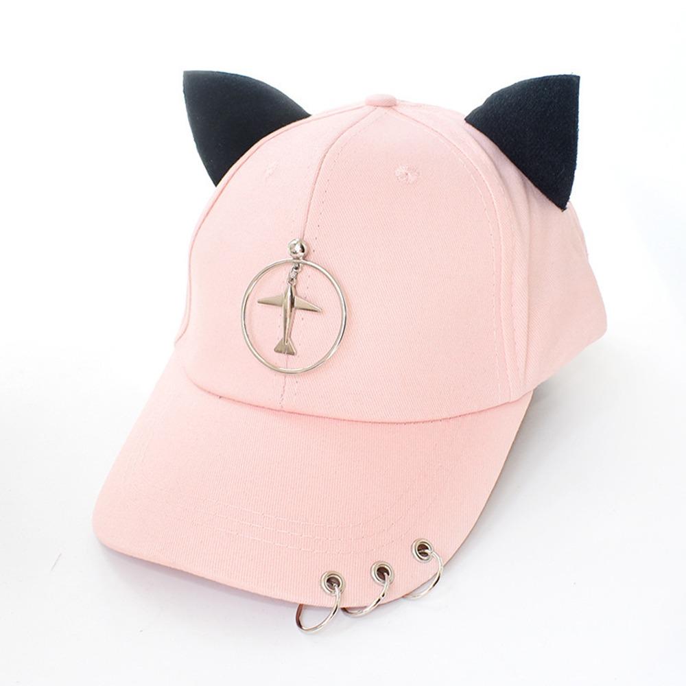 Metal Rings Baseball Caps Cotton Dad Hat Creative Hip Hop Cap Four Seasons