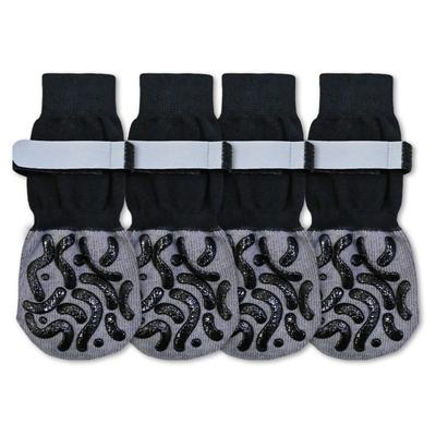 4pcs/set Waterproof Anti-Slip Dog Socks Anti-Scratch Reflective Pet Paw Protection Adjustable Breathable Dog Boots