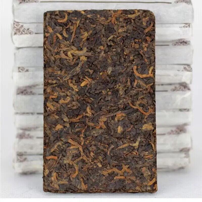 Portable Fermented Pu-erh Tea Banzhang Golden Buds Old Tree Puer Tea Brick 50g