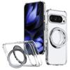Transparent Magnetic Phone Case With Kickstand Google Pixel 10a 9a 9 Pro 10 11 XL - Acrylic Tri-Layer