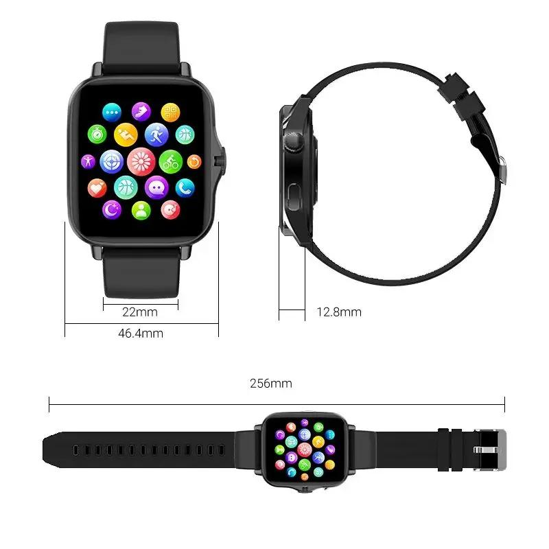 Smart Watch Android Phone 1.44'' Inch Color Screen Bluetooth Call Blood Oxygen/Pressure Monitoring Smart Watch Women Men