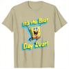 Spongebobs Its the Best Day Ever TShirts Unisex Novelty 100 Cotton Tee Shirt Crewneck Short Sleeve T Shirts Unique Clothing
