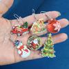 6Pcs Christmas Earrings for Women Xmas Style Dangle Earrings Gift for Girls
