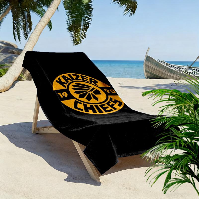 Kaizer Chiefs Print Beach Towel, Large Soft Quick Dry Towel for Beach Camping Swimming
