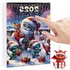 24-Tage Weihnachts-Adventskalender mit Weihnachtsmützen Niedlicher Drachen-Countdown-Kalender Mini-Weihnachtsbaum Drachen-Anhänger für Heimdekoration