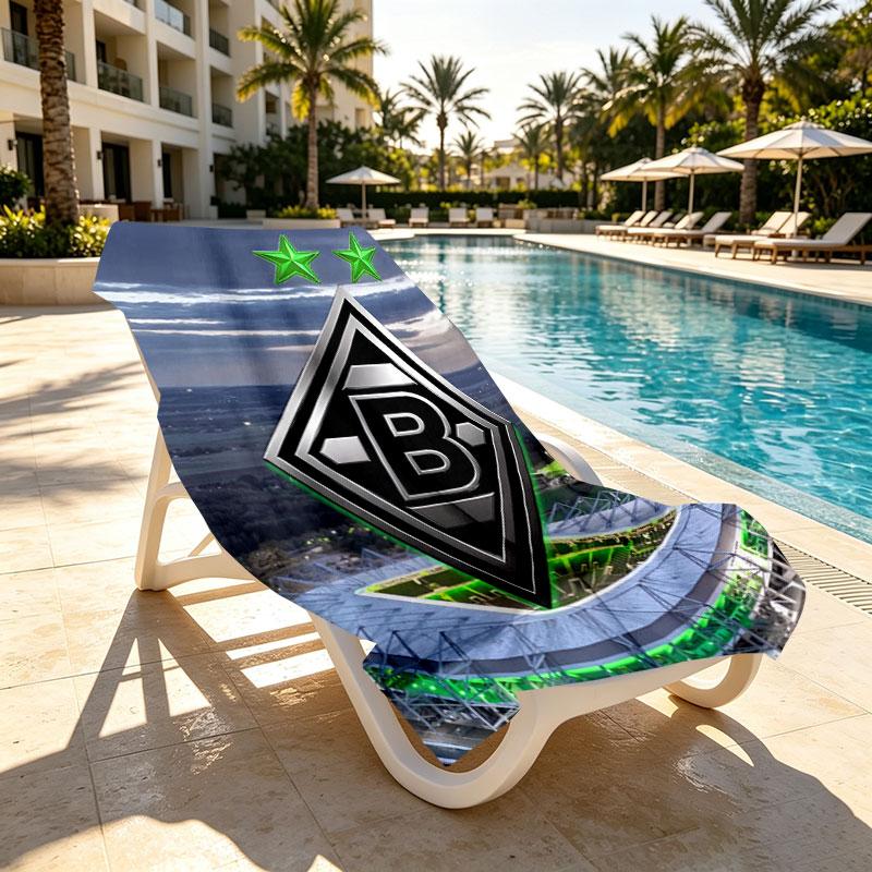 Borussia Mönchengladbach Baskılı Plaj Havlusu Tasarımı, Yumuşak, Hafif. Ev Banyo, Spa, Havuz, Yoga, Sörf, Kamp, Aile, Arkadaş İçin Hediye