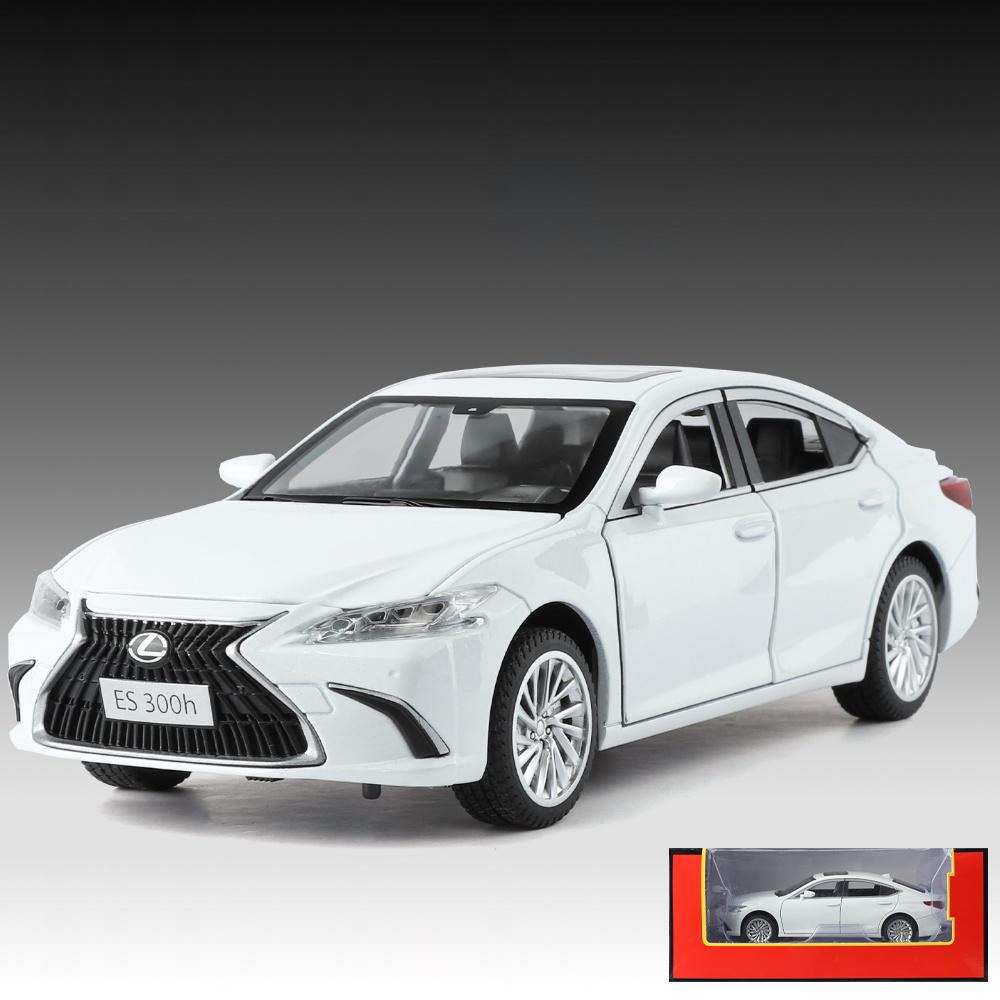 1:24 ES300H Classic Sedan Alloy Metal Diecast Model Car Indoor Home Decorations Sound And Light Decoration Hobby Holiday Present