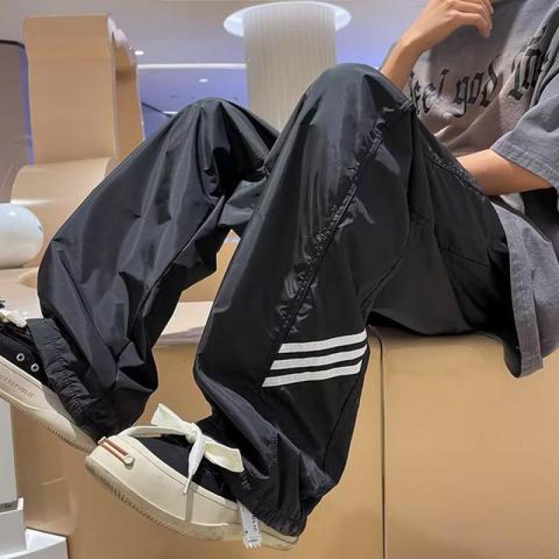 

Men s Summer Quick-Dry Loose Fit Wide-Leg Sports Pants M
