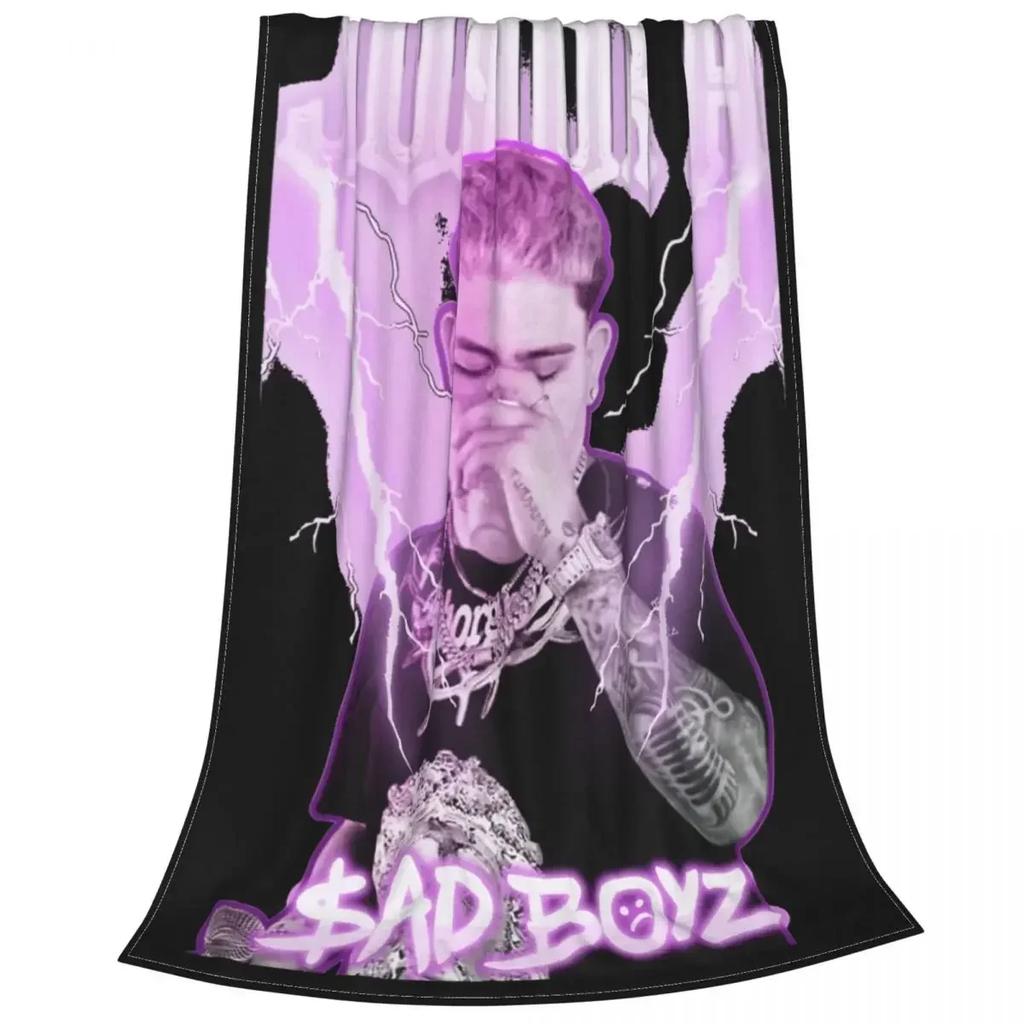 Junior H Sad Boyz Blanket Velvet Decoration Portable Warm Throw Blanket for Bedding Office Bedding Throws