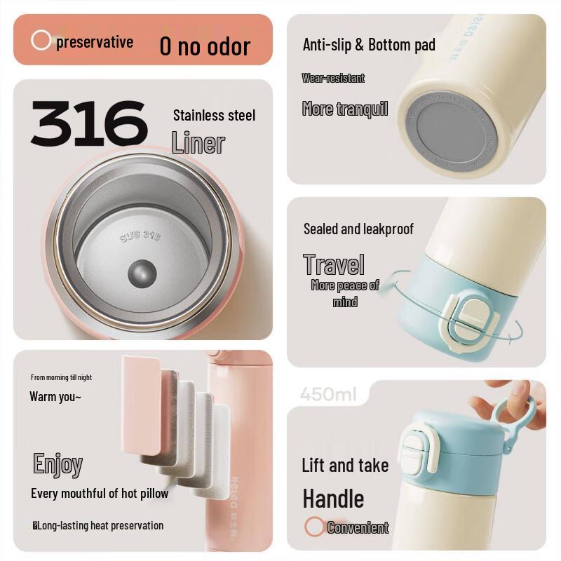 RELEA 316 Stainless Steel Insulated Tumbler with Straw