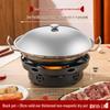 ZISIZ Mini Cast Iron Alcohol Stove Dry Pot Set