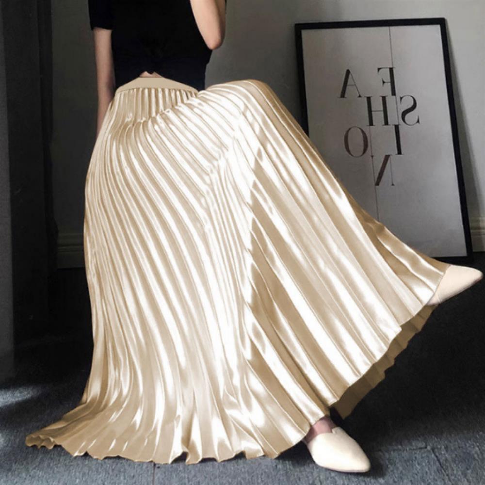 New ArrivalS Open Run Women S Unique gloSSy Satin Long Skirt