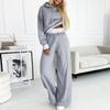 Elegantní dámský set podzim zima ležérní mikina s kapucí Y2k sportovní široké kalhoty dvoudílný oblek pro dámské streetwear