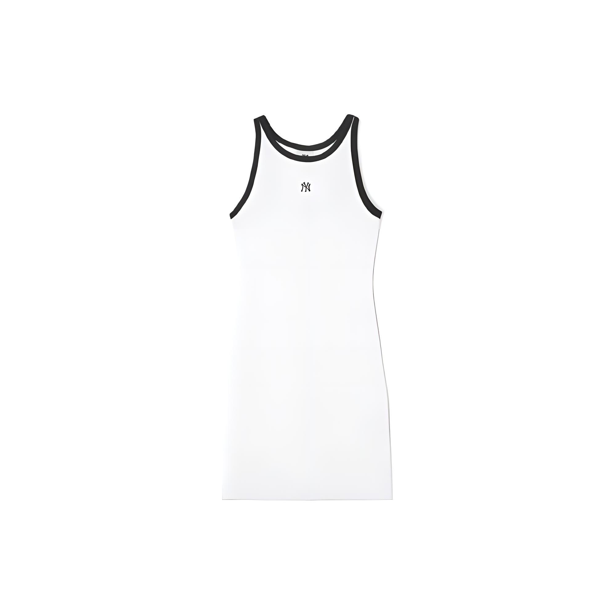 

New MLB Sleeveless Dress Women s Ecru 3FOPB0643-50WHS S