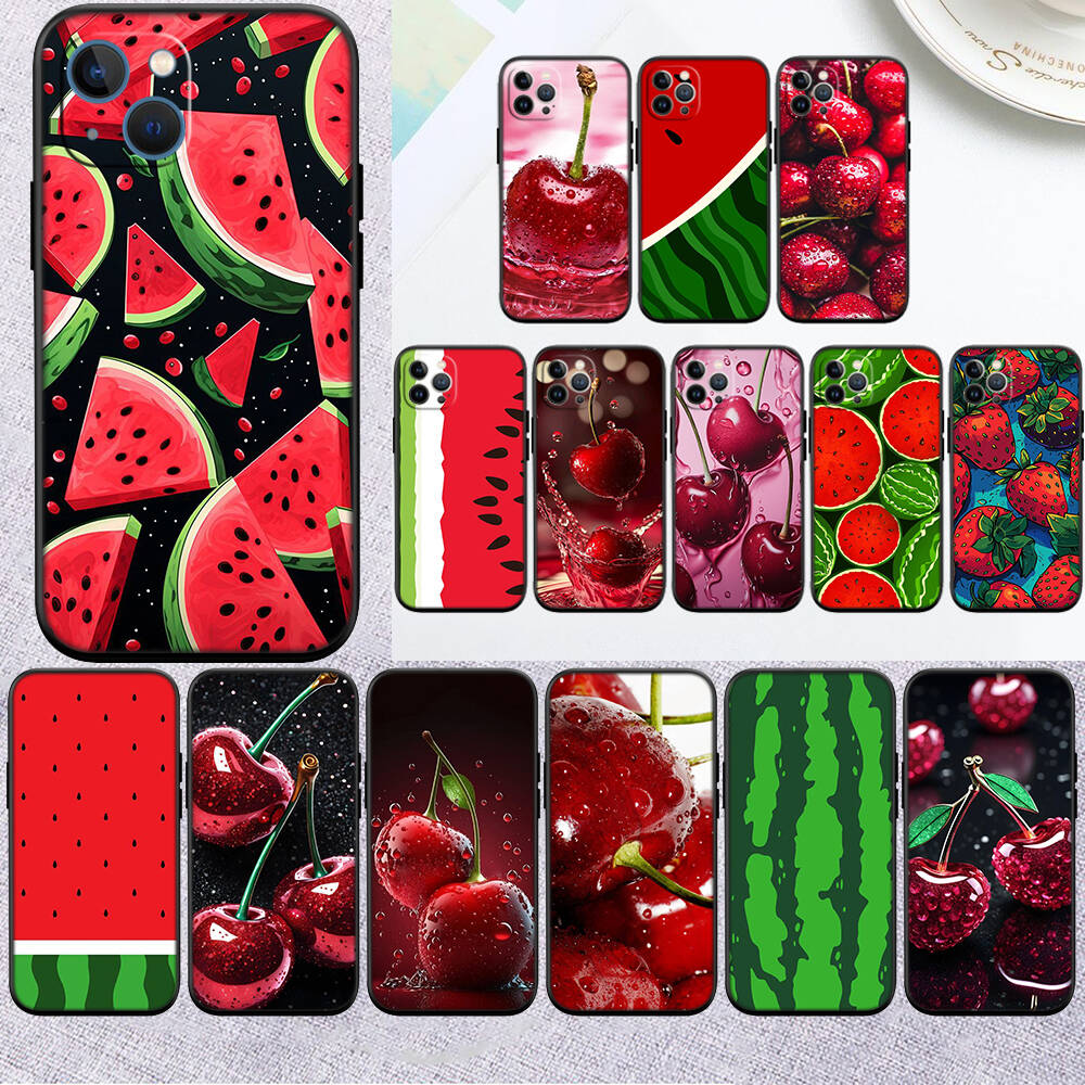 MH61 Fruit Watermelon Cherry Case for Samsung A06 A35 A25 A24 A15 A05S A05 M55 M35 M15 A02 A12 A13 A10 A16 A20 A30 A22 A31 A32 A33 A42 A50