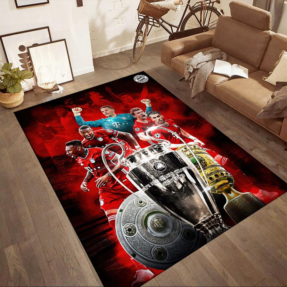 Bayern Munich Floor Rug Office Rug Suitable for Entryway Decorate room Game Room Living Rooms Antislip Carpet Anime Office Decor Gift for Festivals