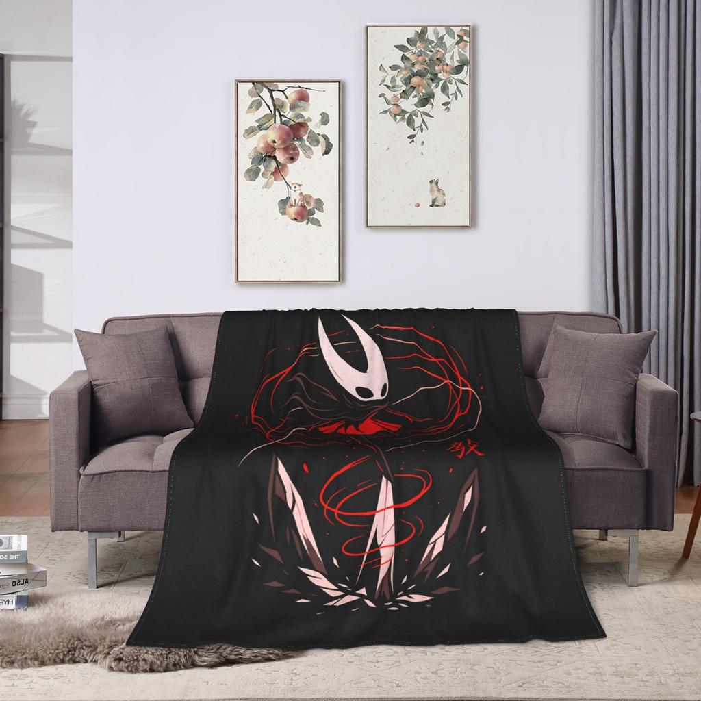 Hollow Knight Silksong Plush Blanket Girls Boys Flannel Throw Blanket For Home Decor Soft Warm Custom Quality Bedspread Gift