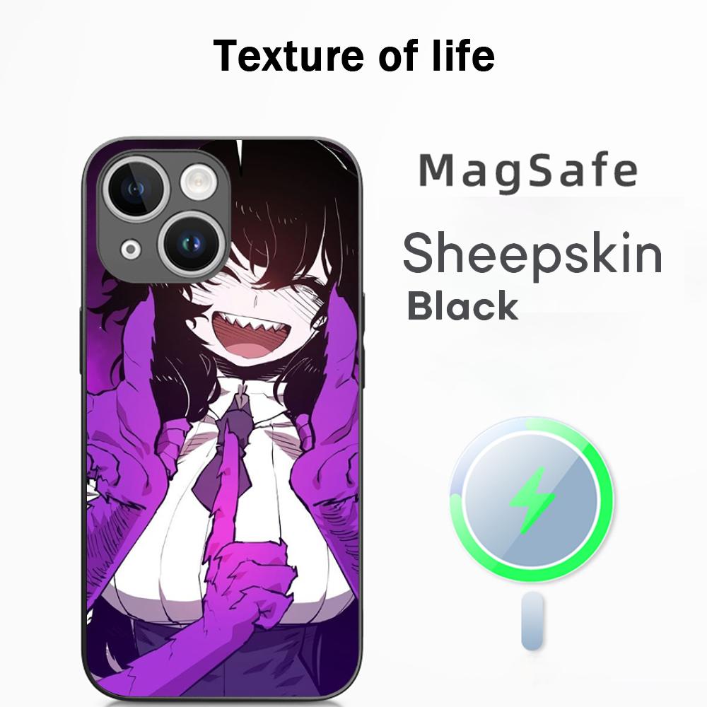 

Bibian player Y2k anime girl design Phone Case For iPhone 17 16 15 14 13 12 Plus Pro Max High-end Luxury Magsafe Sheepskin iPhone 17