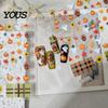 Fall Themed Nail Accessories Art Stickers for Halloween Thanksgiving, Autumn Turkey Pumpkin Maple Leaf Manicure Sticker, Embossed Waterproof Adhesive