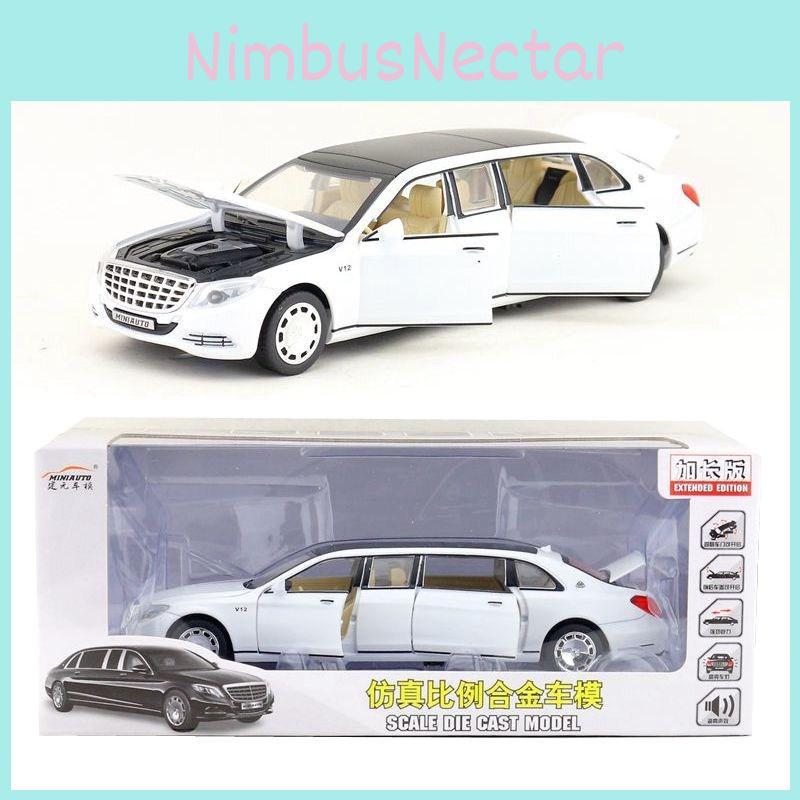 Maybach Benz Car Model Alloy Childrens Toy With Acousto Optic Design Gift For