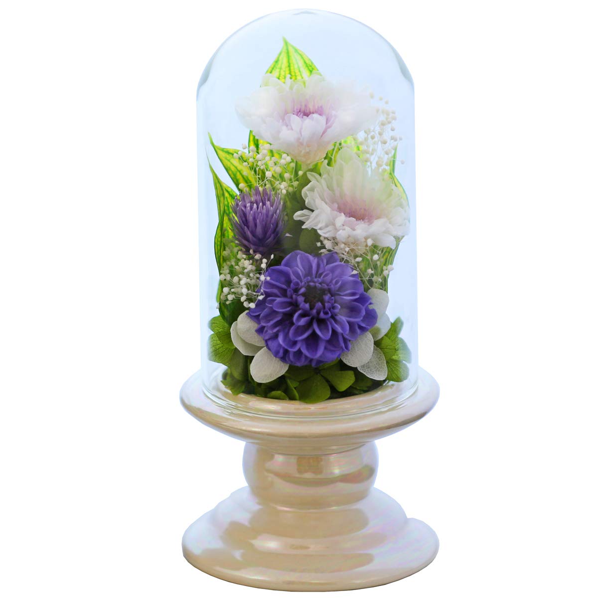 

Art for Seasons Mini Offering Flowers Mini Glass Lila Preserved Flowers