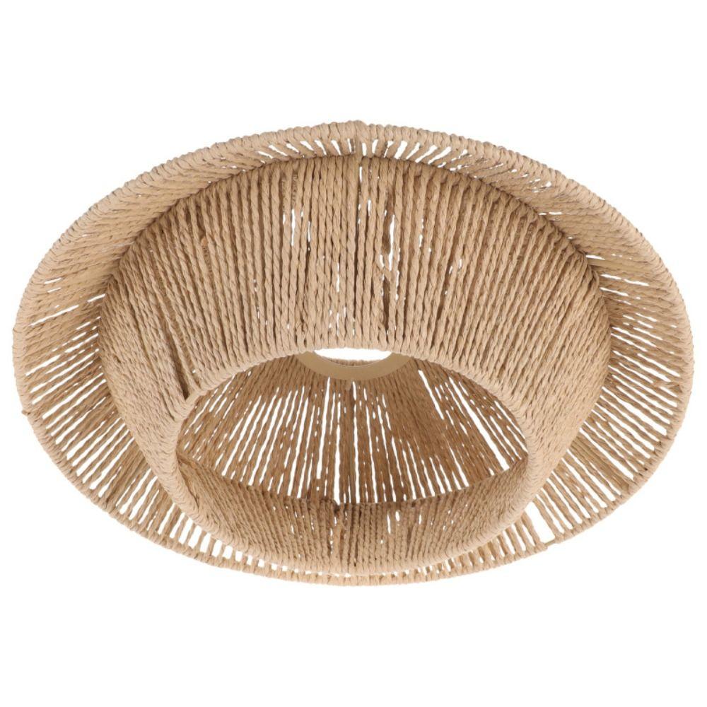 Barrel Vintage Lampshade Paper Weaving Simulated Rattan Lamp Shade New Light Cover  Hotel