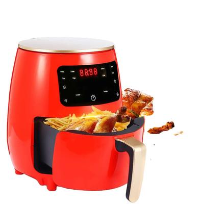 4,5L Heißluftfritteuse Große Kapazität Visuelle Elektrische Fritteuse Haushalt Intelligent Multifunktionale Pommes-Maschine Heißluftfrittieren