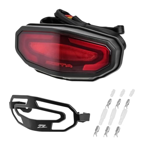 

ZETA RACING LED Line Tail Light Red Lightweight Waterproof Compact Design Universal F5950