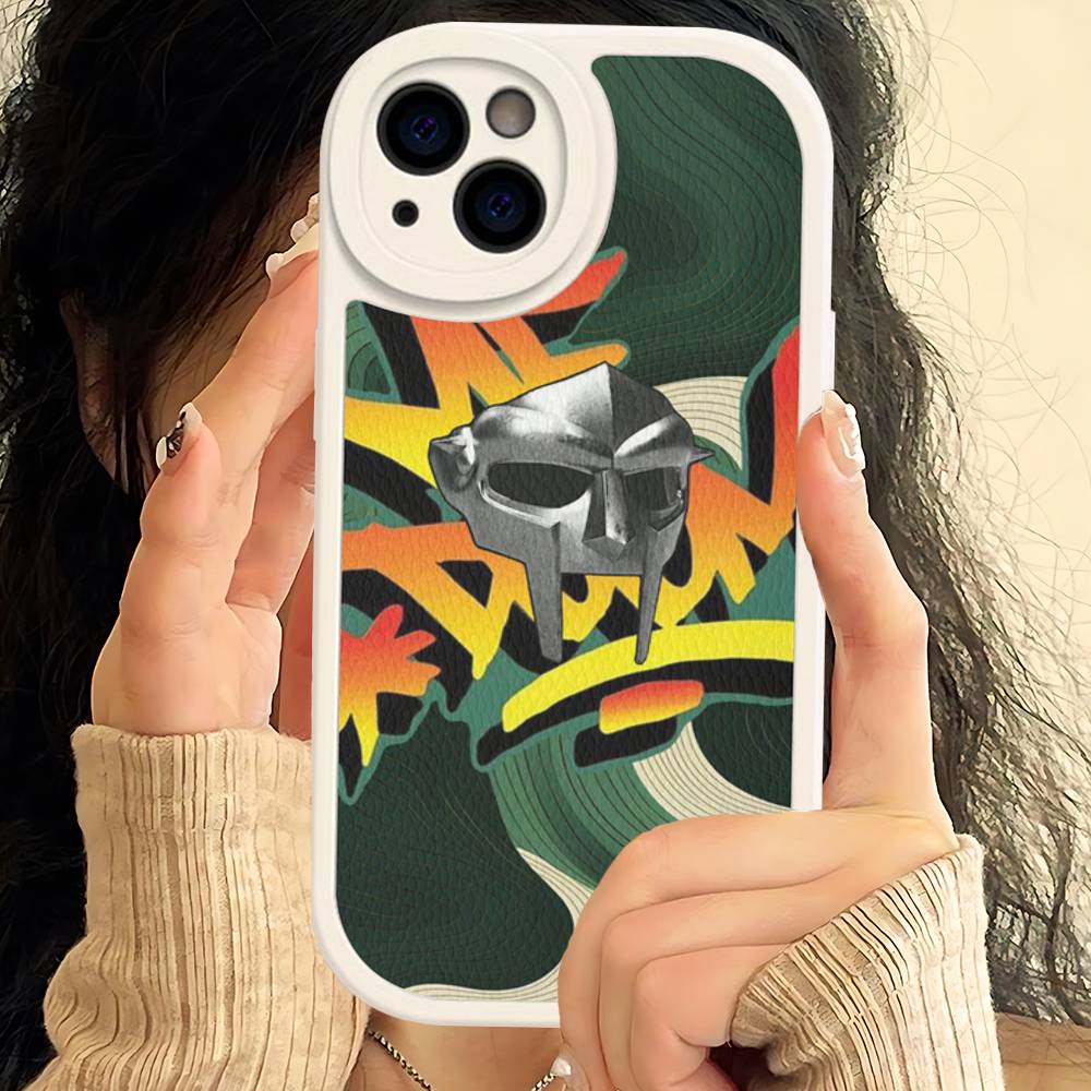 MF-DOOM Rapper For IPhone 16 15 14 16E 13 12 11 Pro Max Plus Phone Leather Case