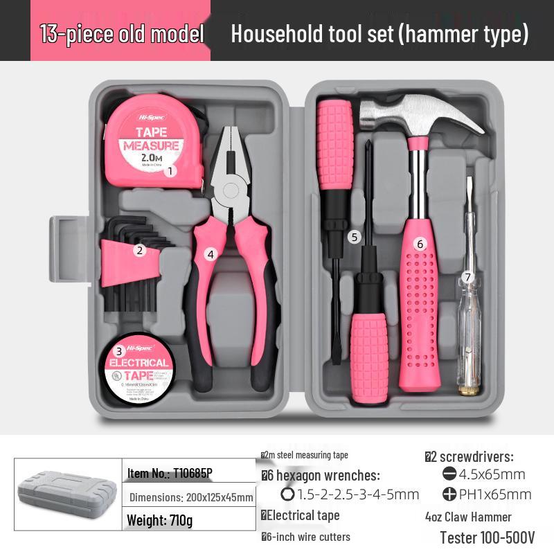 Complete Household Tool Set: Hex Wrench, Screwdriver, Pliers for Daily Repairs
