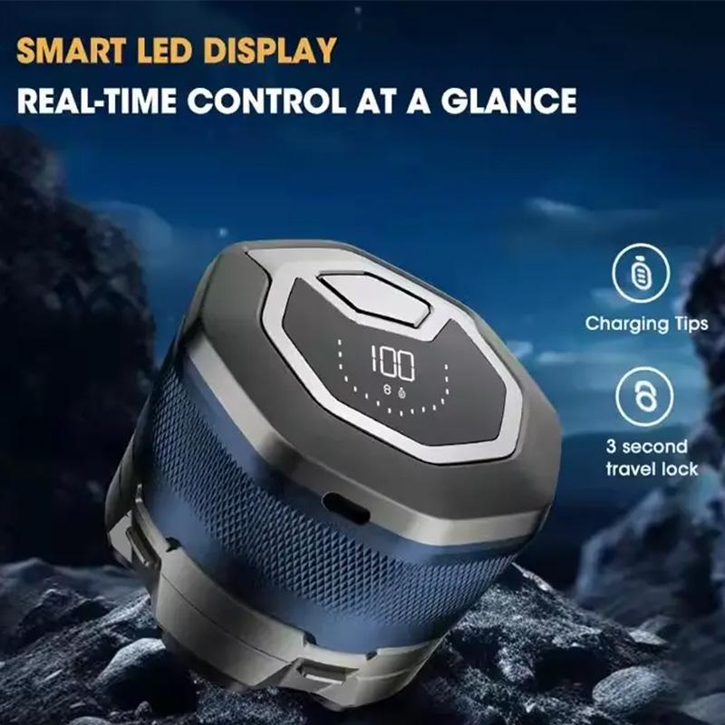 Waterproof 6D Head Bald Shaver Magnetic Head Shaving Machine Cordless Electric Mini Rotary Shavers For Men with LED Display