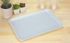 TATSU-CRAFT CN Tray, Medium, 33cm, Striped Blue, Non-Slip, Stylish and Cute Plastic Tray for Kitchen, Placemat, Waterproof, Large, Commercial Use,