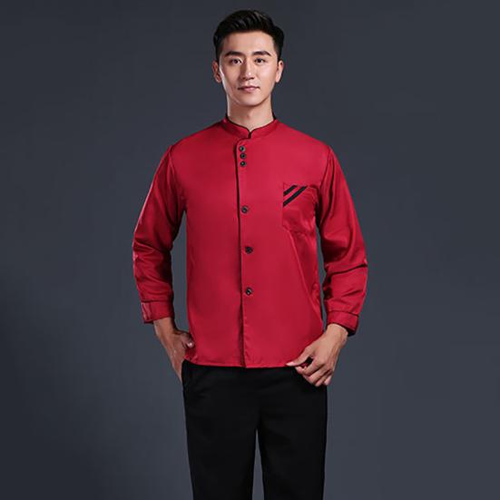 Veste de Chef unisexe à manches longues et courtes, manteau, uniforme de Service de cuisine d'hôtel, vêtements de travail