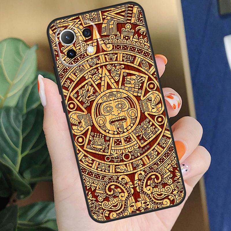 Mayan Calendar Case For Xiaomi 15T 14T 13T Pro 14 15 Ultra 17 Pro Max POCO X7 F8 Pro X5 X6 F5 F6 F7 Coque