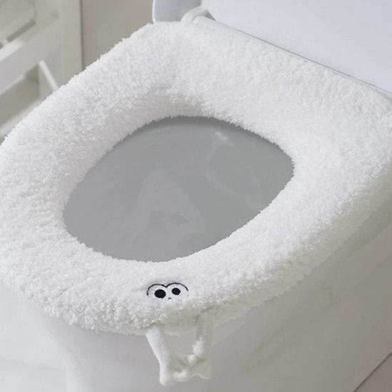 Univerzální plyšový polštář na záchodové sedátko - Vodotěsný, nadýchaný, extra velký a tlustý, proti nečistotám, plné pokrytí s madlem