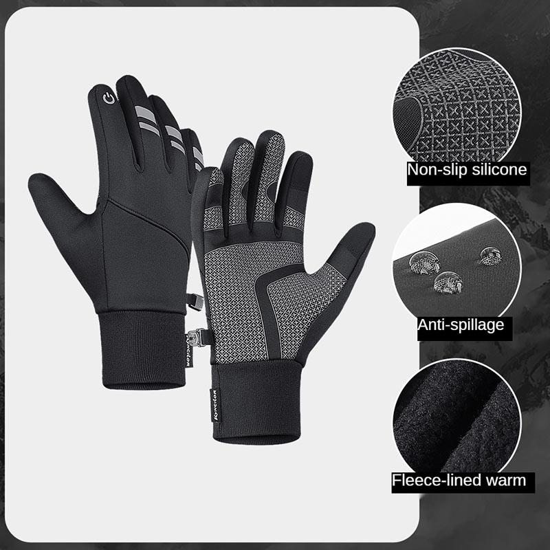Guantes de esquí de invierno para hombre y mujer, resistentes al agua, resistentes al viento, para bicicleta de montaña, térmicos y cálidos, antideslizantes, para deportes de nieve y esquí