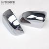 2pc Chrome Rear View Side Mirror Cover Trim for Ford Ranger Everest Endeavour 2015 2016 2017 2018