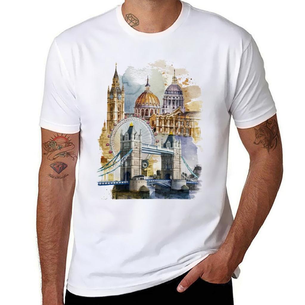 London TShirt Trendy Casual Short Sleeve Shirt TShirt