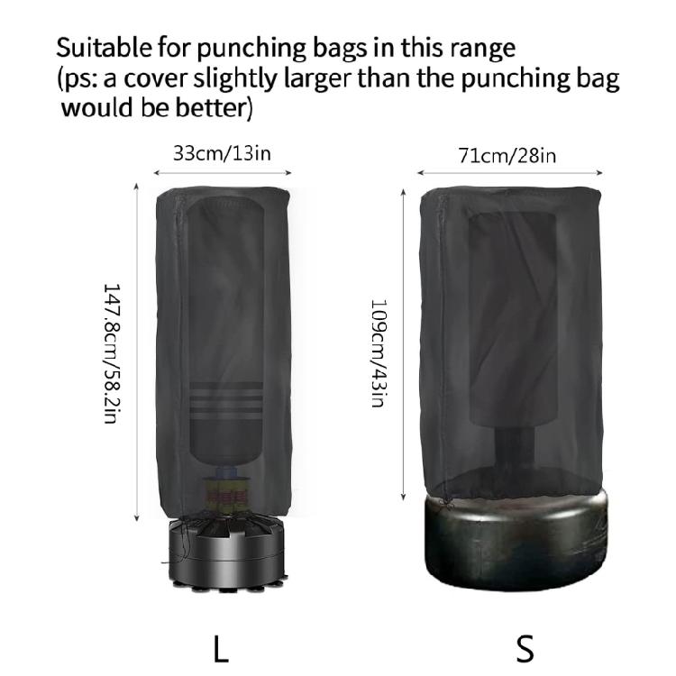 Standboxsack Hülle für Innen und Außen Freistehende Boxsackhülle