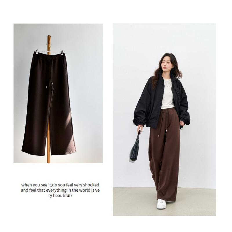 

Spring Tall Lyocell Tencel Wool Loose Mopping Casual Wide Leg Pants xl ( 70-80kg )