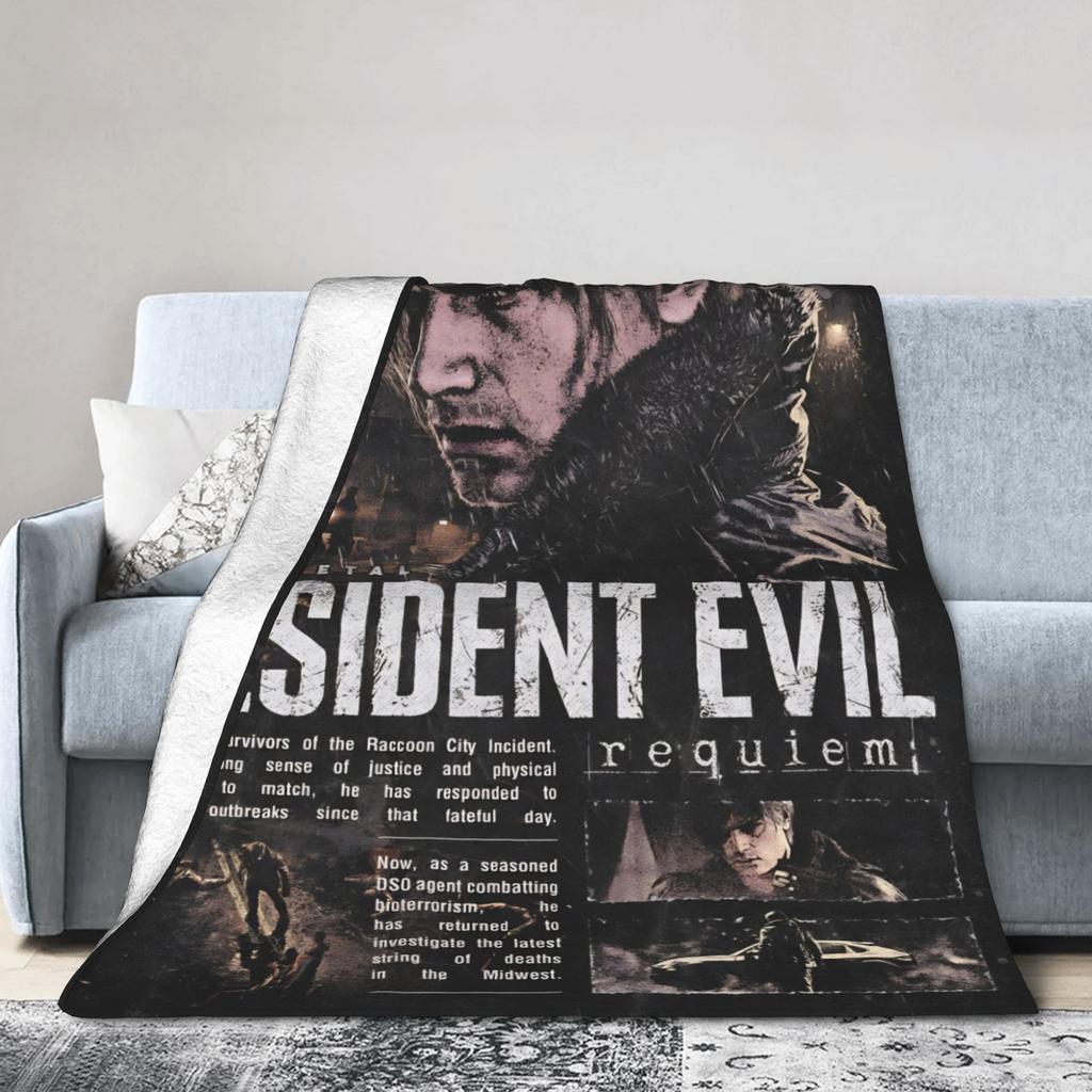 Residents Evils 9 Fashion Blanket Super Soft Cozy Games Throw Fashion Blankets for Couch Multiple Sizes Bedspread