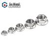 GUWANJI 304 Stainless Steel Hex Flange Nut